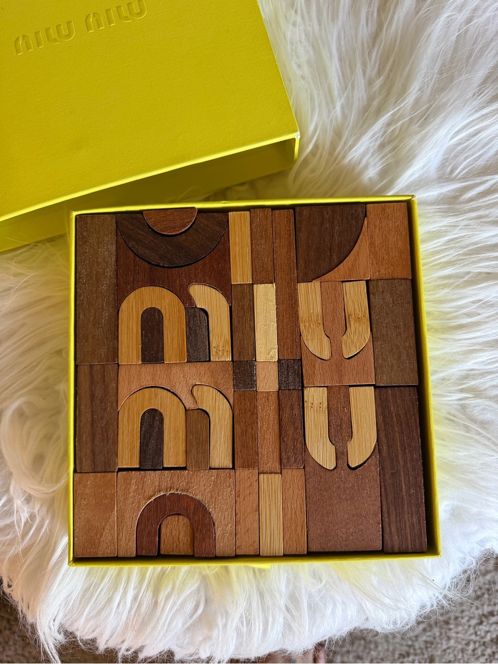 Miu Miu Natural Wood Puzzle